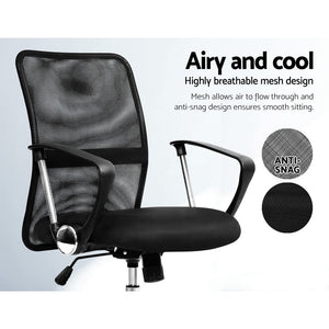 Mesh Office Chair | Mid Back | Black