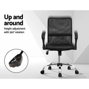 Mesh Office Chair | Mid Back | Black