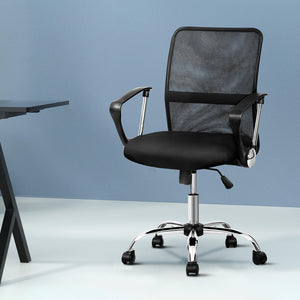 Mesh Office Chair | Mid Back | Black