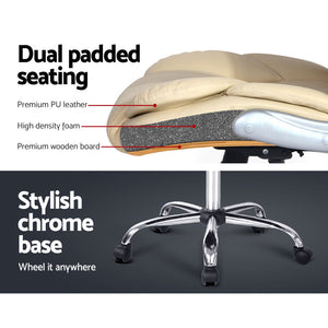 Executive Office Chair | Leather Tilt | Beige