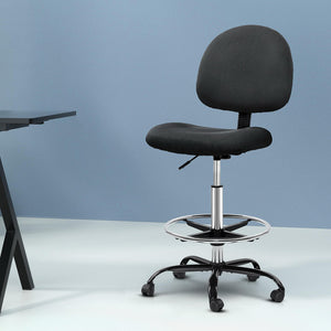 Office Chair | Drafting Stool | Fabric Chairs | Black