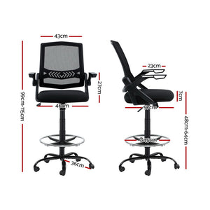 Office Chair | Drafting Stool | Mesh Chairs | Black