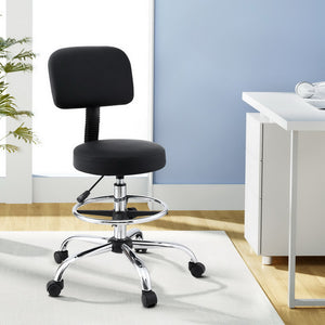 Office Chair | Drafting & Standing Desk | Ergonomic | PU Leather | Black