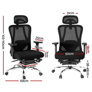 Ergonomic Mesh Office Chair | Comfortable Desk Chair | Black