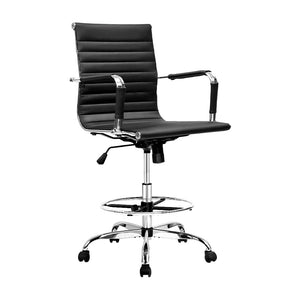 Office Chair | Drafting Stool | Leather Chairs | Black