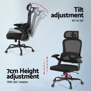 Ergonomic Office Chair | Mesh Chair | Black | Comfortable for Long Hours