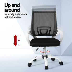 Artiss 2x Office Chair | Mesh | Computer Gaming Desk Chairs | Work Study | Mid Back