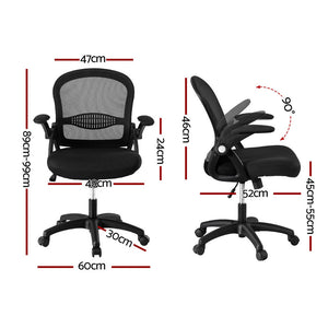Artiss 2x Mesh Office Chairs | Computer Gaming Desk Chairs | Work Study | Mid Back