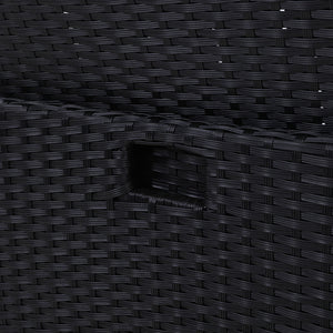 2PC Outdoor Dining Chairs | Patio Furniture | Wicker Garden Cushion | Hugo