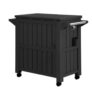 Outdoor Storage Cabinet Box | 80L | Ice Bucket Cooler | Rolling Serving Cart | Kitchen Trolley