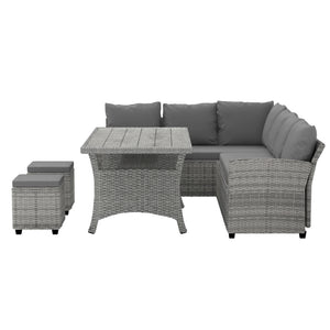 Outdoor Dining Set | Wicker Table Chairs | Setting | 8 Seater