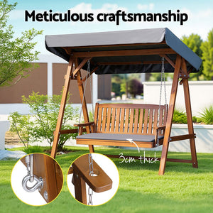 Wooden Swing Chair For Outdoors / Patio