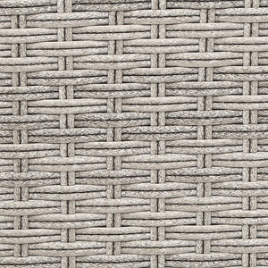 5PC Recliner Chairs Table | Sun Lounge | Wicker Outdoor Furniture | Adjustable | Grey