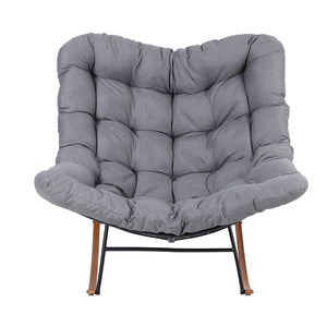 Outdoor Rocking Chair | Papasan Recliner | Patio Lounge Setting