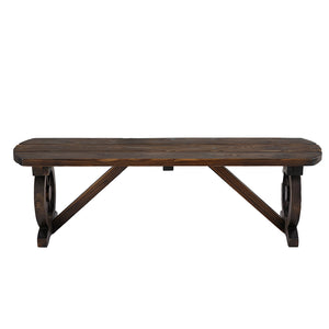 Wooden Garden Bench Seat | Outdoor Patio | Wagon Style