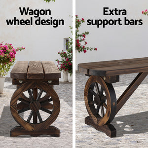 Wooden Garden Bench Seat | Outdoor Patio | Wagon Style