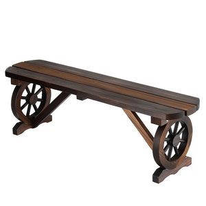 Wooden Garden Bench Seat | Outdoor Patio | Wagon Style