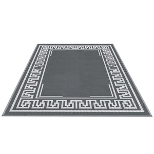 Reversible Outdoor Rug | 152x244cm | PP Dual-Sided Patio Mat | Greek Key