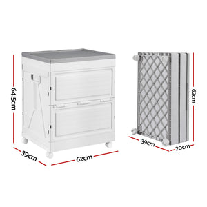Outdoor Storage Box | 159L | Stackable Cupboard | Camping Organiser | Wheels