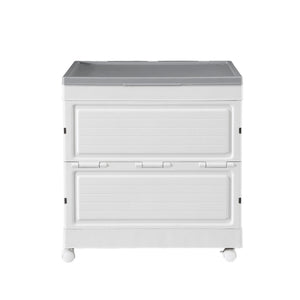 Outdoor Storage Box | 159L | Stackable Cupboard | Camping Organiser | Wheels