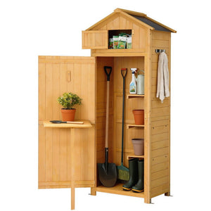 Outdoor Storage Cabinet | Folding Table | Adjustable Cupboard | Tool Organiser