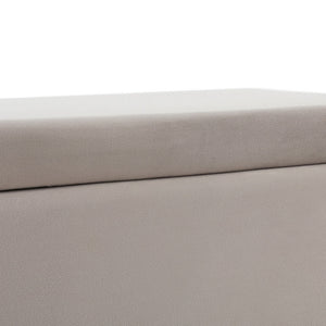 Artiss Storage Ottoman Blanket Box Table | 97cm | Velvet | Taupe
