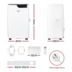 Portable Air Conditioner 3-in-1 | Dehumidifier & Fan | 12,000BTU Cooling