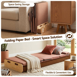 Folding Kraft Paper Bed Frame | Mattress & Pillow Included | 200 x 60cm