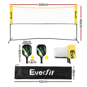 Everfit Portable Pickleball Net | 10ft | Adjustable | Multi-Sport Use