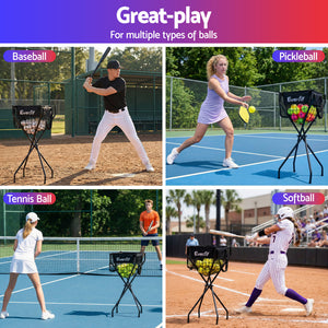 Foldable Ball Cart | Portable | For Pickleball Tennis Baseball Softball