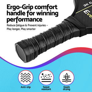 Everfit Pickleball Kit | 2PCS Paddles | Outdoor Balls + Cover Bag | Training Set