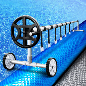 Pool Cover | 500 Micron | 10x4m | Silver Swimming Pool Solar Blanket | 4m Roller