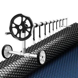 Aqua Buddy Pool Cover | 10x4m | 600 Micron with Roller 5.55m | Black