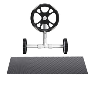 Aqua Buddy Pool Cover | 11x4.8m | 600 Micron with Roller 5.55m | Black | Swimming Pools