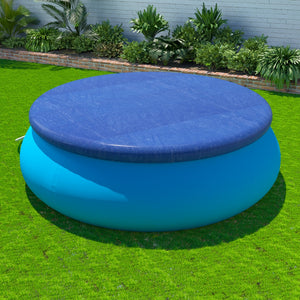 Aquabuddy Pool Cover | 2.44m Round | Above-Ground Swimming Pool Blanket | Blue