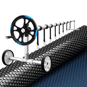 Aqua Buddy Pool Cover | 7x4m | 600 Micron with Roller 5.55m | Black