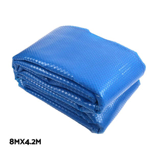 Pool Cover | 500 Micron | 8x4.2m | Swimming Pool Silver Solar Blanket | 5.5m Roller