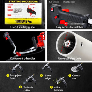 5-in-1 Pole Chainsaw | Petrol | Circular Saw Hedge Trimmer | Whipper Snipper Cutter