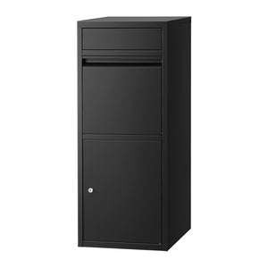Parcel Letterbox | Outdoor Drop Box Package Mailbox | Black