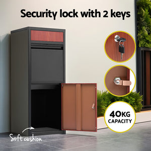 Parcel Letterbox | Drop Box Package | Black