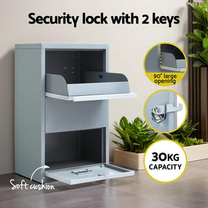 Parcel Letterbox | Drop Box Package | Grey