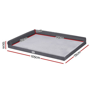 Large Dog Bed | Egg Crate Cushion | Removable Washable Cover | Sofa Platform