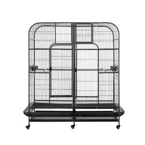 Extra Large Bird Cage Aviary | 185cm | Castor Wheels | Removable Divider | Parrot Cage