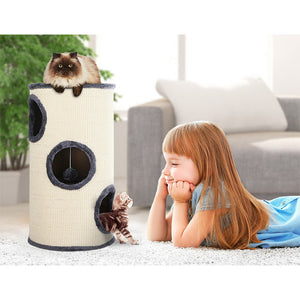 Cat Tree 70cm | Scratching Post Tower Scratcher Trees Wood Condo House Toys