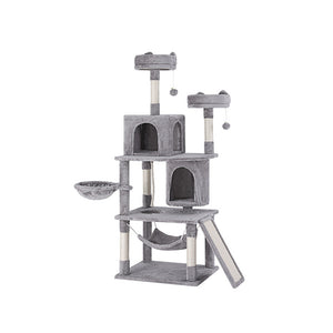 Cat Tree Tower | Scratching Post Scratcher 161cm | Condo House Trees Grey