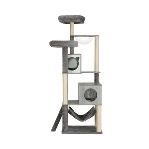 Cat Tree 178cm | Tower Scratching Post Scratcher Wood Bed Condo House Wooden Ladder