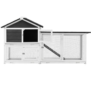 Chicken Coop Rabbit Hutch | Extra Large Wooden Run Cage with Run