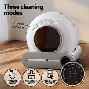 Automatic Cat Litter Box | Self-Cleaning Large Smart Toilet Tray App Control 9L