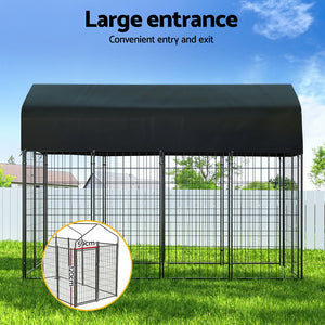 Dog Kennel | Extra Large House Outdoor Playpen | Metal Backyard