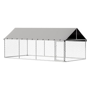 XL Dog Kennel | Large Pet House with Run Cage | 2m x 4m Outdoor Enclosure